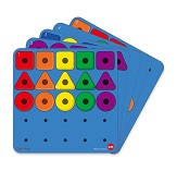 Мозаика большая Peg Board. Набор с карточками заданий