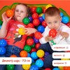 Шарики для сухого бассейна с рисунком, диаметр шара 7,5 см, набор 500 штук, цвет разноцветный