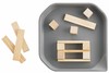 Fun2 Play Лоток для активных игр серый, 25 x 25 x 2,5см., 4 шт.