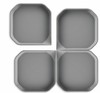 Fun2 Play Лоток для активных игр серый, 25 x 25 x 2,5см., 4 шт.