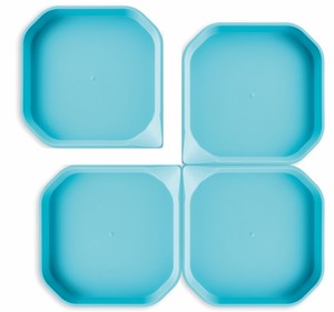 Fun2 Play Лоток для активных игр синий, 25 x 25 x 2,5см., 4 шт.