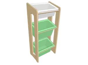 Система хранения № 3 с контейнерами 90x39x27 см